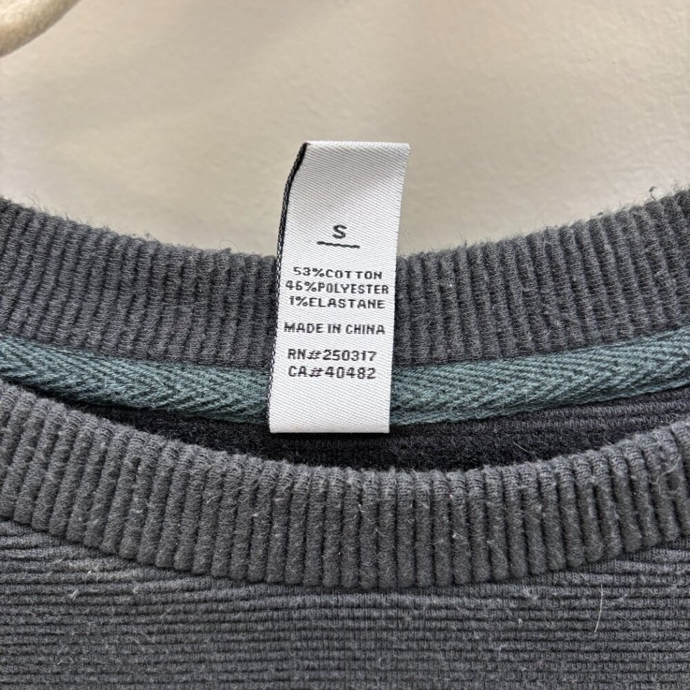 Varley Manning Ribbed Sweatshirt – Black – Size Small - Picture 6 of 6